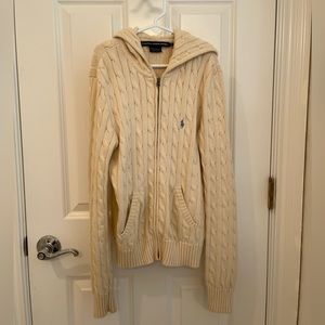 This Ralph Lauren off white cardigan!!